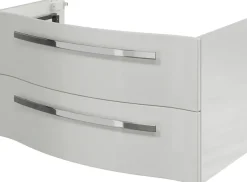 Saphir Badmöbel-Set »Serie 4005, vormontiert, Glaswaschbecken, Spiegelschrank« Set, 3 Stk. tlg.