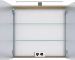 Saphir Badmöbel-Set »6005 Sprint 3-teilig, Keramik-Waschtisch mit LED-Spiegelschrank« 4 Stk. tlg.