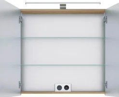 Saphir Badmöbel-Set »6005 Sprint 2-teilig, Keramik-Waschtisch mit LED-Spiegelschrank« 2 Stk. tlg.