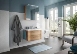 Saphir Badmöbel-Set »6005 Sprint 2-teilig, Keramik-Waschtisch mit LED-Spiegelschrank« 2 Stk. tlg.