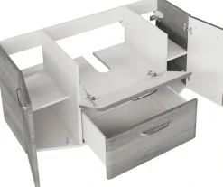 Saphir Badmöbel-Set »2-teilig, Keramikwaschtisch und Waschtischunterschrank« Set, 2 Stk. tlg.