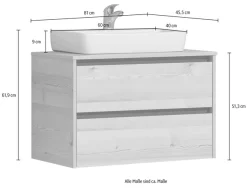 Saphir Badmöbel-Set »3- teilig mit Soft-Close Auszügen« 3 Stk. tlg.