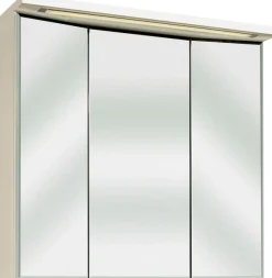 Saphir Badmöbel-Set »Trentino 2-teilig Keramik-Waschtisch mit LED-Spiegelschrank« 3 Stk. tlg.