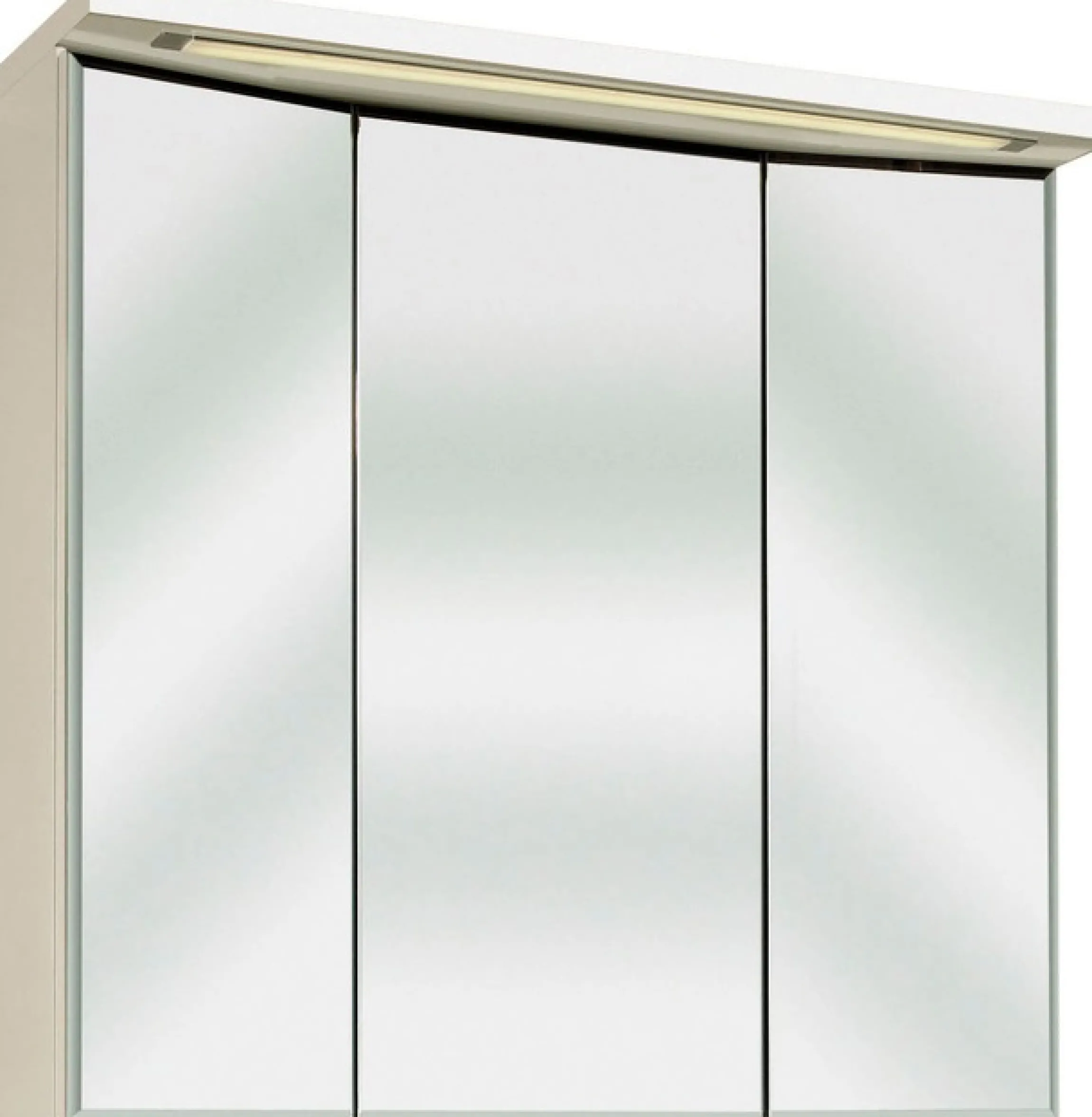 Saphir Badmöbel-Set »Trentino 2-teilig Keramik-Waschtisch mit LED-Spiegelschrank« 3 Stk. tlg.