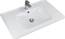 Saphir Badmöbel-Set »Trentino 2-teilig Keramik-Waschtisch mit LED-Spiegelschrank« 3 Stk. tlg.
