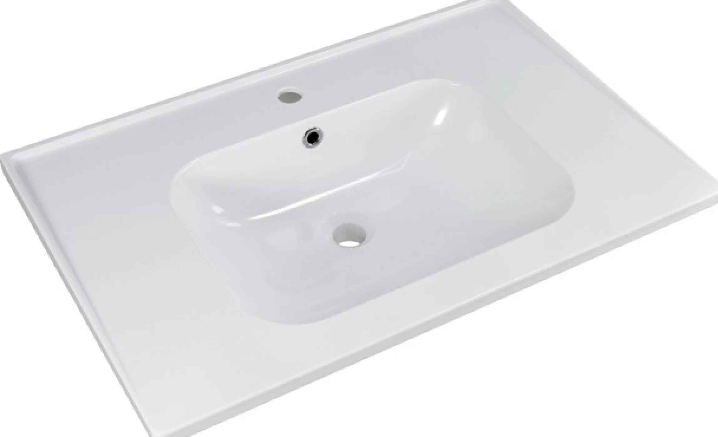 Saphir Badmöbel-Set »Trentino 2-teilig Keramik-Waschtisch mit LED-Spiegelschrank« 3 Stk. tlg.