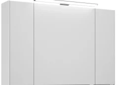 Saphir Badmöbel-Set »Trentino 2-tlg Mineralmarmor-Waschtisch, Spiegelschrank mit LED-Profil« 3 Stk. tlg.
