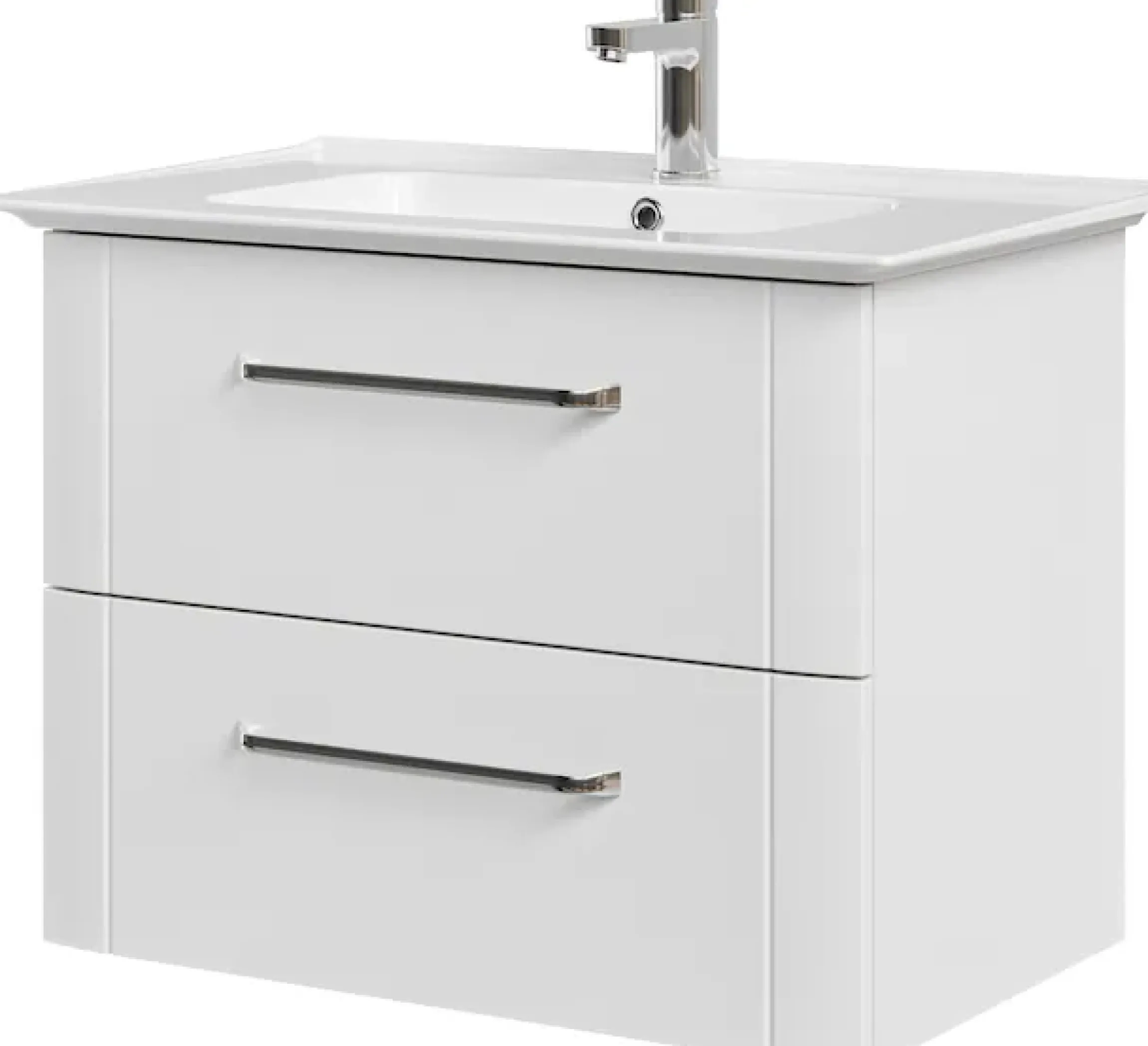Saphir Badmöbel-Set »Waschtisch Serie 3006 Keramik-Waschtisch mit Unterschrank, 80 cm breit« 2 Stk. tlg.