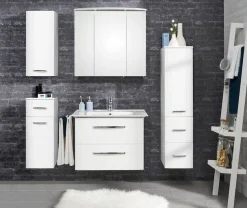 Saphir Badmöbel-Set »Waschtisch Serie 3006 Keramik-Waschtisch mit Unterschrank, 80 cm breit« 2 Stk. tlg.