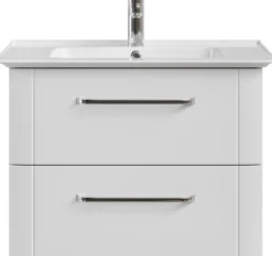 Saphir Badmöbel-Set »Waschtisch Serie 3006 Keramik-Waschtisch mit Unterschrank, 80 cm breit« 2 Stk. tlg.