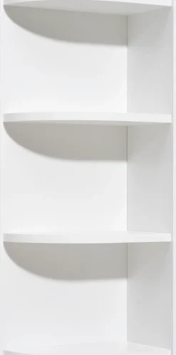 Saphir Eckregal »Quickset 335 Abschlussecke für Hängeschrank, 30,7 cm breit« 70 cm hoch, 2 feste Böden, Regal in Weiß, Badezimmerhängeregal