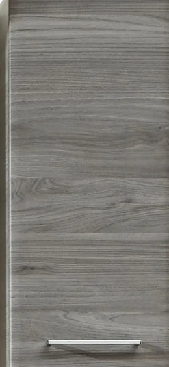 Saphir Hängeschrank »Quickset 916 Wand-Badschrank 30 cm breit mit 1 Tür, 2 Einlegeböden« Badezimmer-Hängeschrank Sangallo Grau quer Nachbildung