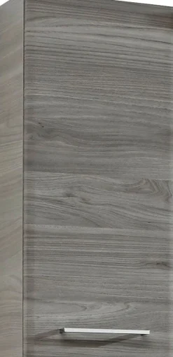 Saphir Hängeschrank »Quickset 916 Wand-Badschrank 30 cm breit mit 1 Tür, 2 Einlegeböden« Badezimmer-Hängeschrank Sangallo Grau quer Nachbildung