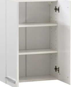 Saphir Hängeschrank »Quickset 335 Badschrank 50 cm breit mit 2 Türen und 2 Einlegeböden« Badezimmer-Hängeschrank inkl. Griffe in Chrom Glanz
