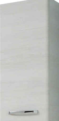 Saphir Hängeschrank »Quickset Wand-Badschrank 30 cm breit mit 1 Tür und 2 Glas-Einlegeböden« Badezimmer-Hängeschrank inkl. Türdämpfer, Griffe in Chrom Glanz