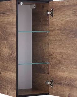 Saphir Hängeschrank »Quickset 374 Wand-Badschrank, 1 Tür, 2 Einlegeböden, inkl. Türdämpfer« Badezimmer-Hängeschrank, 30 cm breit, Eiche Ribbeck quer Nachbildung