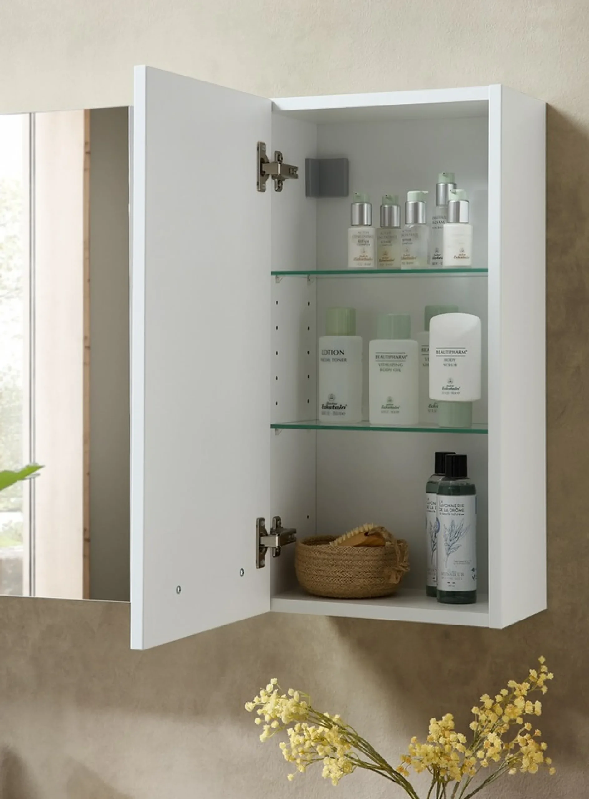 Saphir Hängeschrank »Quickset 500, Badschrank 32,4 cm, 1 Tür, 2 Einlegeboden« Badezimmer-Hängeschrank, Wandschrank
