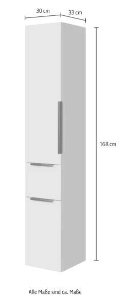 Saphir Hochschrank »2 Drehtüren, 1 Auszugmit Soft-Close« 1 Stk. tlg.