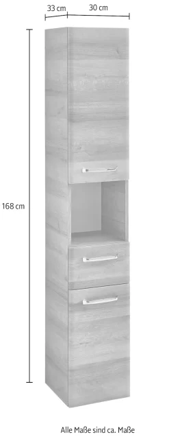 Saphir Hochschrank »Quickset 318, mit 2 Türen, 1 Auszug, 1 Fach, 30cm breit« 1 Stk. tlg.