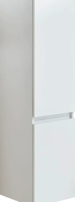 Saphir Midischrank »Quickset 360 Badschrank in Weiß Glanz mit 2 Türen, 3 Glas-Einlegeböden« inkl. Türdämpfer, 35 cm breit, 124,5 cm hoch, grifflos, wandhängend