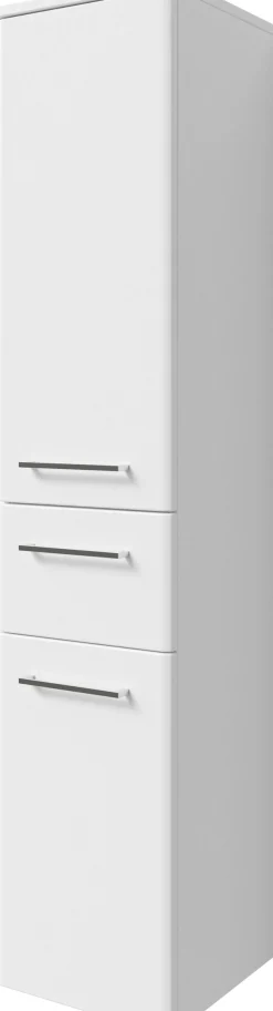 Saphir Midischrank »Quickset 316 Badschrank 30 cm breit, 2 Türen, 1 Schublade« Badezimmer-Midischrank inkl. Türdämpfer, Griffe in Chrom glänzend