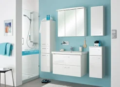Saphir Midischrank »Quickset 316 Badschrank 30 cm breit, 2 Türen, 1 Schublade« Badezimmer-Midischrank inkl. Türdämpfer, Griffe in Chrom glänzend