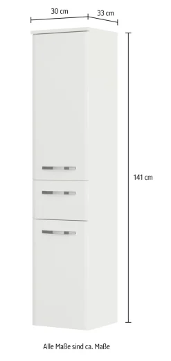 Saphir Midischrank »Quickset 326, mit 2 Türen und 1 Auszug, 30cm breit« 1 Stk. tlg.