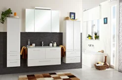 Saphir Midischrank »Quickset Badschrank 35 cm breit, 1 Tür, 2 Schubladen, 2 Einlegeböden« Badezimmer-Midischrank inkl. Türdämpfer, Griffe in Chrom glänzend