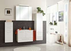 Saphir Midischrank »Quickset Badschrank 35 cm breit, 1 Tür, 2 Schubladen, 2 Einlegeböden« Badezimmer-Midischrank inkl. Türdämpfer, Griffe in Chrom glänzend