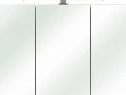 Saphir Spiegelschrank »Quickset 362 Badschrank, 3 Spiegeltüren, 6 Einlegeböden, 100 cm breit« inkl. LED-Beleuchtung, Türdämpfer, Schalter-/Steckdosenkombination