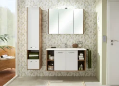 Saphir Spiegelschrank »Quickset 362 Badschrank, 3 Spiegeltüren, 6 Einlegeböden, 100 cm breit« inkl. LED-Beleuchtung, Türdämpfer, Schalter-/Steckdosenkombination