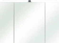 Saphir Spiegelschrank »Quickset Badschrank, 3 Spiegeltüren, 6 Einlegeböden, 105 cm breit« inkl. LED-Beleuchtung, Türdämpfer, Schalter-/Steckdosenkombination