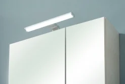 Saphir Spiegelschrank »Quickset Badezimmer-Spiegelschrank inkl LED-Aufsatzleuchte« 60 cm breit, inkl. Türdämpfer, 2 Spiegeltüren, mit Steckdose