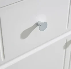 Saphir Unterschrank »Quickset 955 Badschrank mit 1 Tür, 1 Schublade, 32,5 cm breit« Badezimmer-Unterschrank in Weiß Hochglanz, Griffe Chrom Glanz