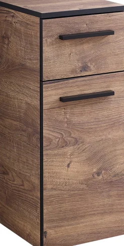 Saphir Unterschrank »Quickset 374 Badschrank, 1 Tür, 1 Schublade, inkl. Türdämpfer« Badezimmer-Unterschrank, Eiche Ribbeck quer Nachbildung, 30 cm breit