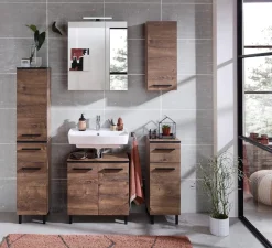 Saphir Unterschrank »Quickset 374 Badschrank, 1 Tür, 1 Schublade, inkl. Türdämpfer« Badezimmer-Unterschrank, Eiche Ribbeck quer Nachbildung, 30 cm breit