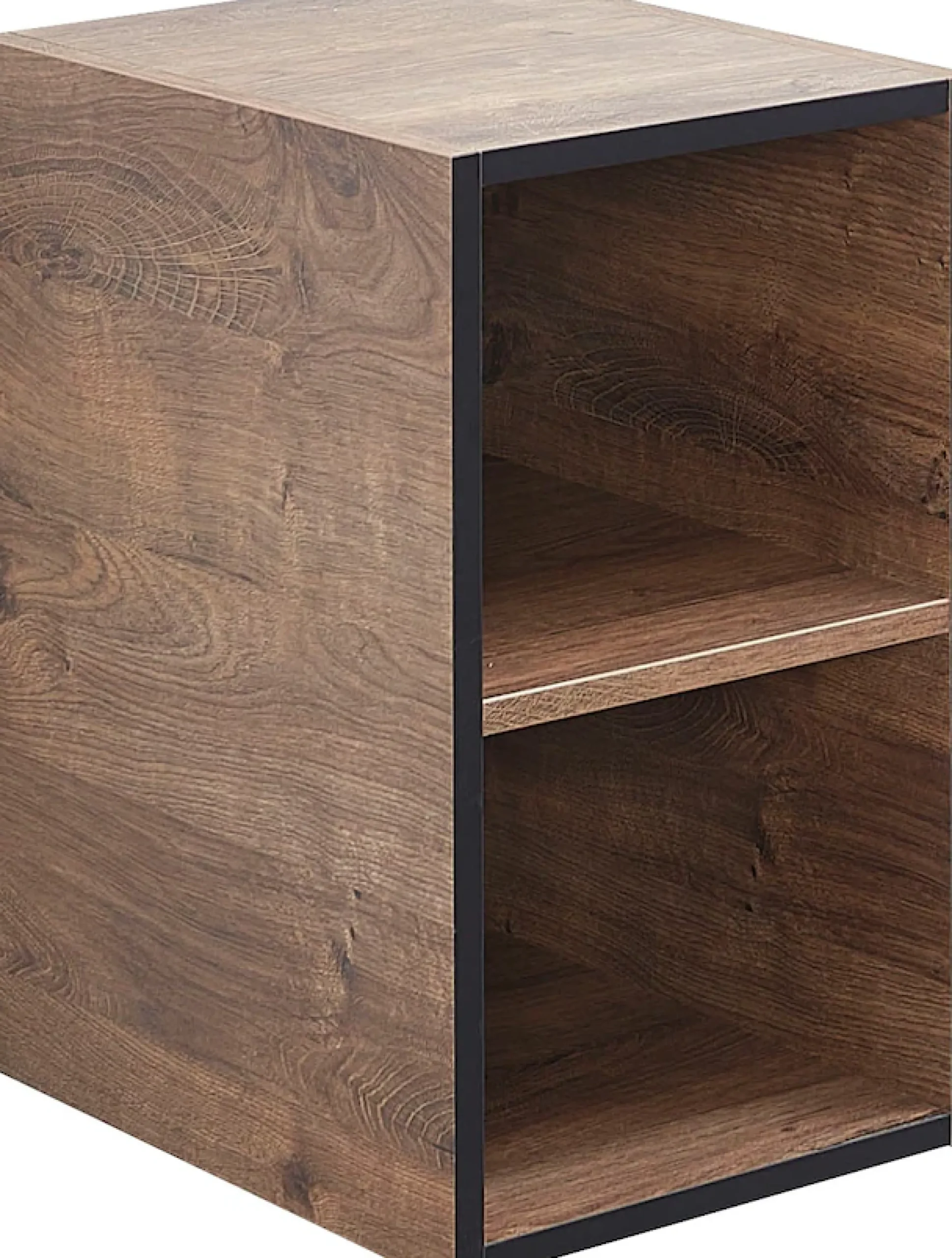 Saphir Unterschrank »Quickset 374 Badschrank mit 2 offenen Fächern, Unterschrankregal« Badezimmer-Regal, Eiche Ribbeck quer Nachbildung, 30 cm breit