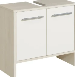 Saphir Waschbeckenunterschrank »Quickset 350 Unterbeckenschrank, 62 cm breit, 2 Türen, Pinie Ida hell« 1 Stk. tlg. Waschbeckenschrank mit Siphonausschnitt, ohne Waschbecken