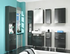 Saphir Waschbeckenunterschrank »Quickset Unterbeckenschrank mit 2 Türen, 50 cm breit, ohne Waschbecken« Waschbeckenschrank inkl. Türdämpfer, Griffe in Chrom Glanz