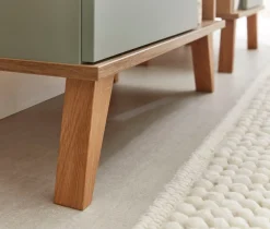 Saphir Waschbeckenunterschrank »Quickset 963 Unterbeckenschrank, Salbei Nachbildung, 1 Tür« Waschbeckenschrank inkl. Türdämpfer, 60,5 cm breit, ohne Waschbecken
