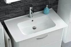 Saphir Waschtisch »Quickset 326, mit Keramikbecken, 80cm breit« 2 Stk. tlg.