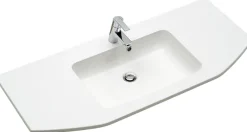 Saphir Waschtisch »Quickset 327 Waschtisch mit Unterschrank, inkl Türdämpfer« Anthrazit Hochglanz, Waschplatz mit 2 Türen, 1 Klappe, 1 Auszug