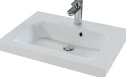 Saphir Waschtisch »Serie Balto Mineralmarmor-Waschtisch mit Unterschrank, 64,4 cm breit« 2 Stk. tlg. Waschplatz mit 2 Schubladen, Badschrank in verschiedenen Ausführungen