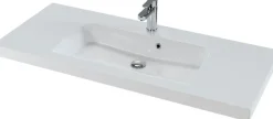 Saphir Waschtisch »Serie Balto Mineralmarmor-Waschtisch mit Unterschrank, 123 cm breit« 2 Stk. tlg. Waschplatz mit 2 Schubladen, Badschrank in verschiedenen Ausführungen
