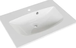 Saphir Waschtisch »Serie 6025 Mineralmarmor-Waschtisch mit Unterschrank, 67 cm breit« 2 Stk. tlg. Waschplatz mit 2 Schubladen, hängend, verschiedene Ausführungen