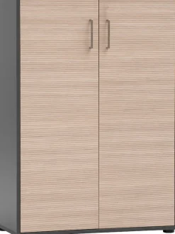 Schildmeyer Aktenschrank »METZ, 2 Türen in Canello, Höhe 113,4 cm, 6 Fächer, MADE IN GERMANY« 1 Stk. tlg. Fronten in Canello,MADE IN GERMANY