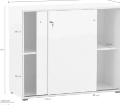Schildmeyer Aktenschrank »Serie 400, Schiebetürenschrank, Made in Germany, B: 100,1 cm« Solide Verarbeitung - Dieses Produkt ist in Deutschland gefertigt
