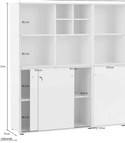 Schildmeyer Aktenschrank »Serie 400, Büromöbel-Set-5-tlg., Made in Germany« Solide Verarbeitung - Dieses Produkt ist in Deutschland gefertigt