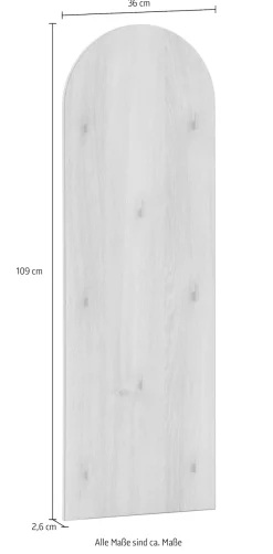 Schildmeyer Garderobenpaneel »Flora, Hakenpaneel, Made in Germany, B: 36 cm« 1 Stk. tlg. Solide Verarbeitung - Dieses Produkt ist in Deutschland gefertigt