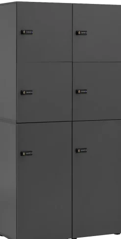 Schildmeyer Garderoben-Set »Locked, Garderoben Spint Set, Made in Germany, B: 45,5 cm« 4 Stk. tlg.